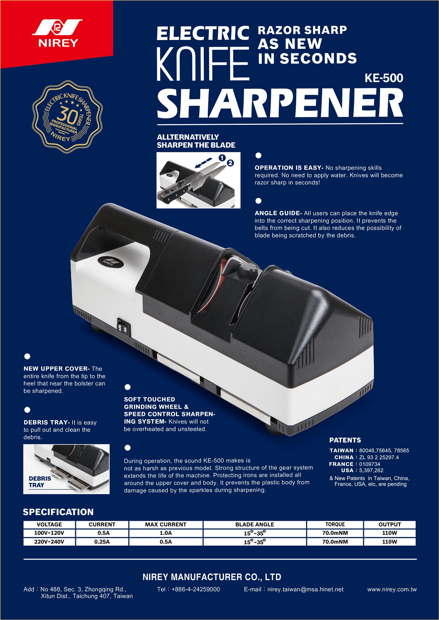 Nirey KE-500 Electric Knife Sharpener